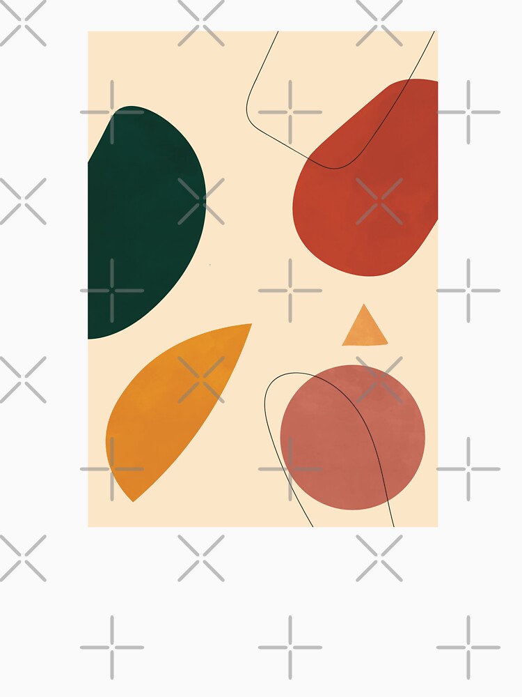 Abstract Geometric Boho Decor, Modern, Minimalist, Line Work by technicolorable_art