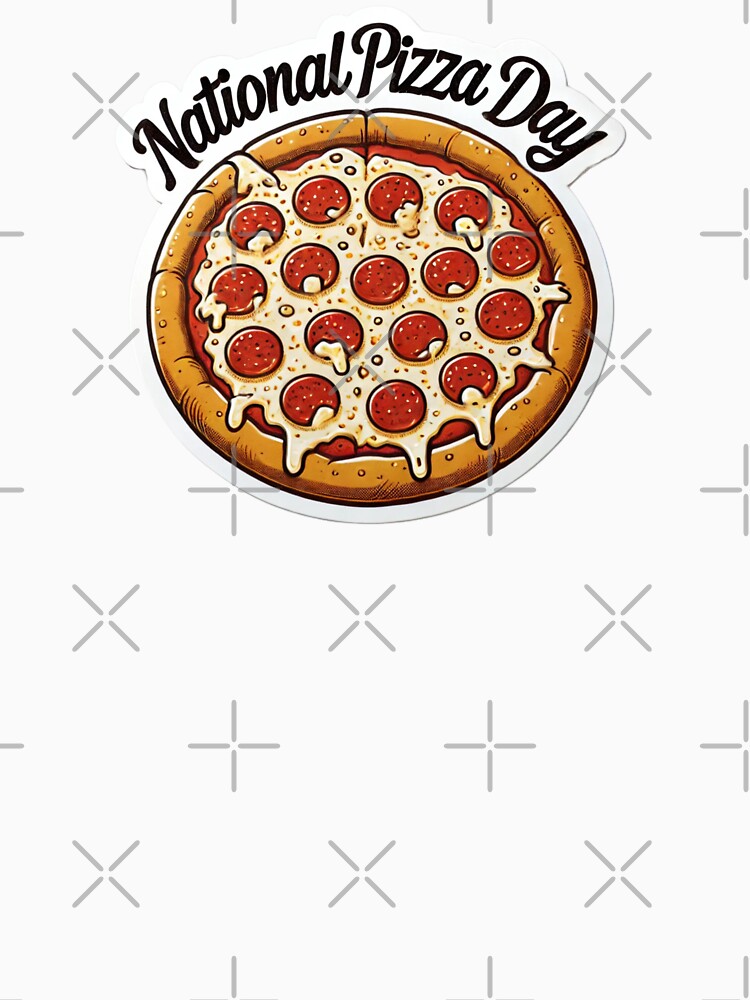 National Pizza Day by LewpyG Unisex , , , Long Sleeve Tee