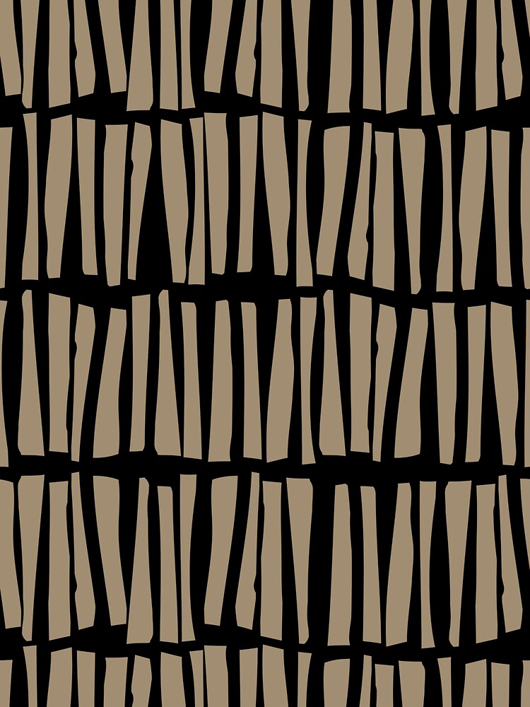 Black and Brown Dash Stripe Line Pattern Pairs DE 2022 Trending Color Tuscan Mosaic DE6208 by ColorOfTheYears