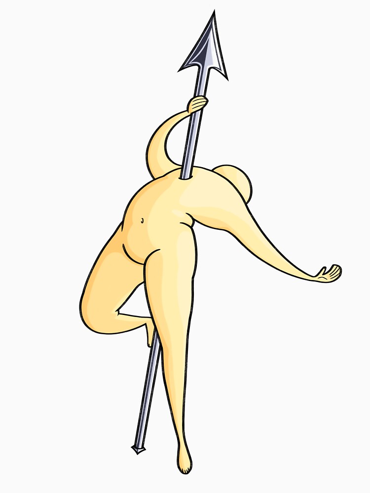 Impaled figure (yellow) by selkaycik Unisex , , , Long Sleeve Tee