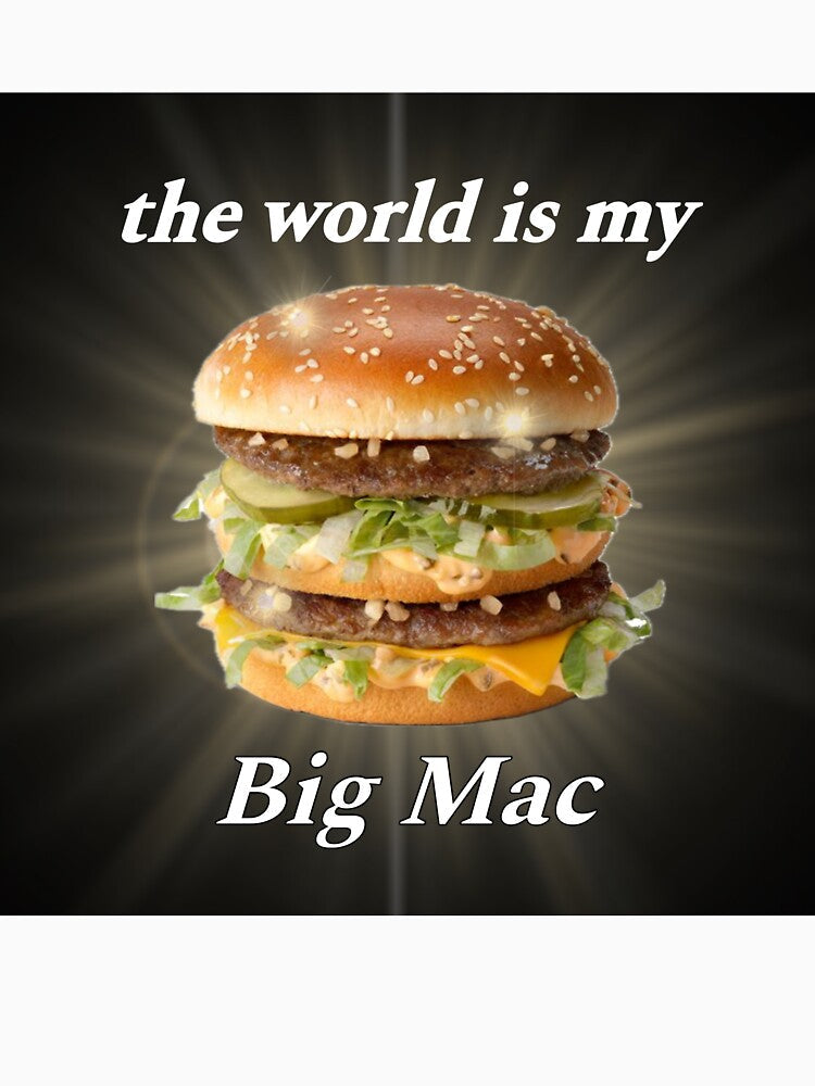 the world is my big mac by sylviugh Unisex , , , Long Sleeve Tee