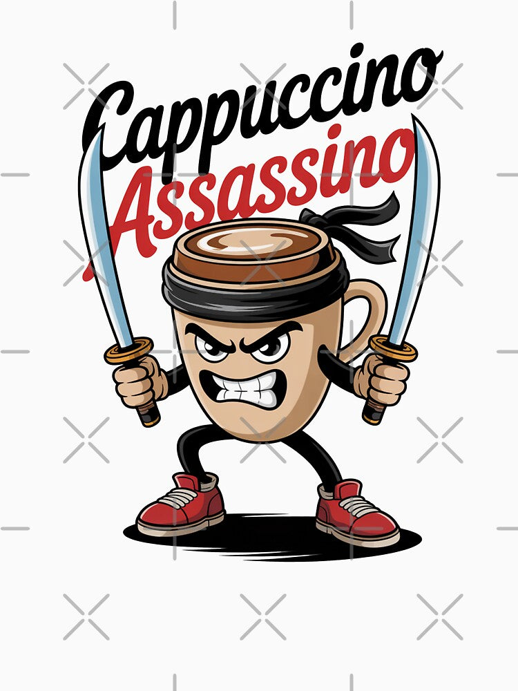 cappuccino assassino by MonkiFlipp Unisex , , , Long Sleeve Tee