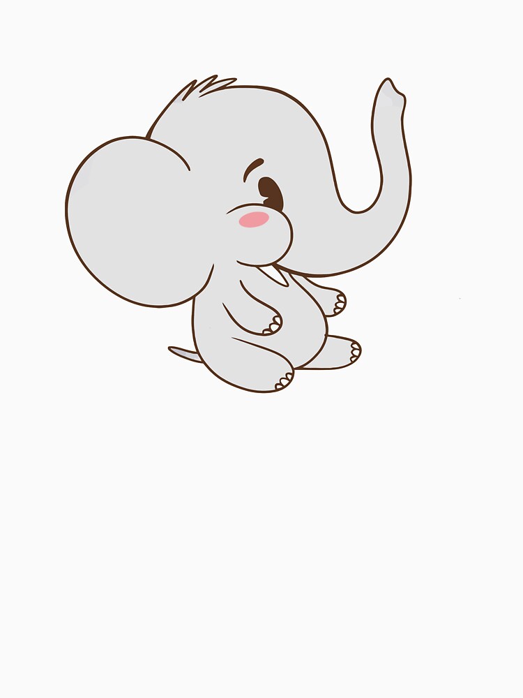 elephant cartoon by zaher97 Unisex , , , Long Sleeve Tee