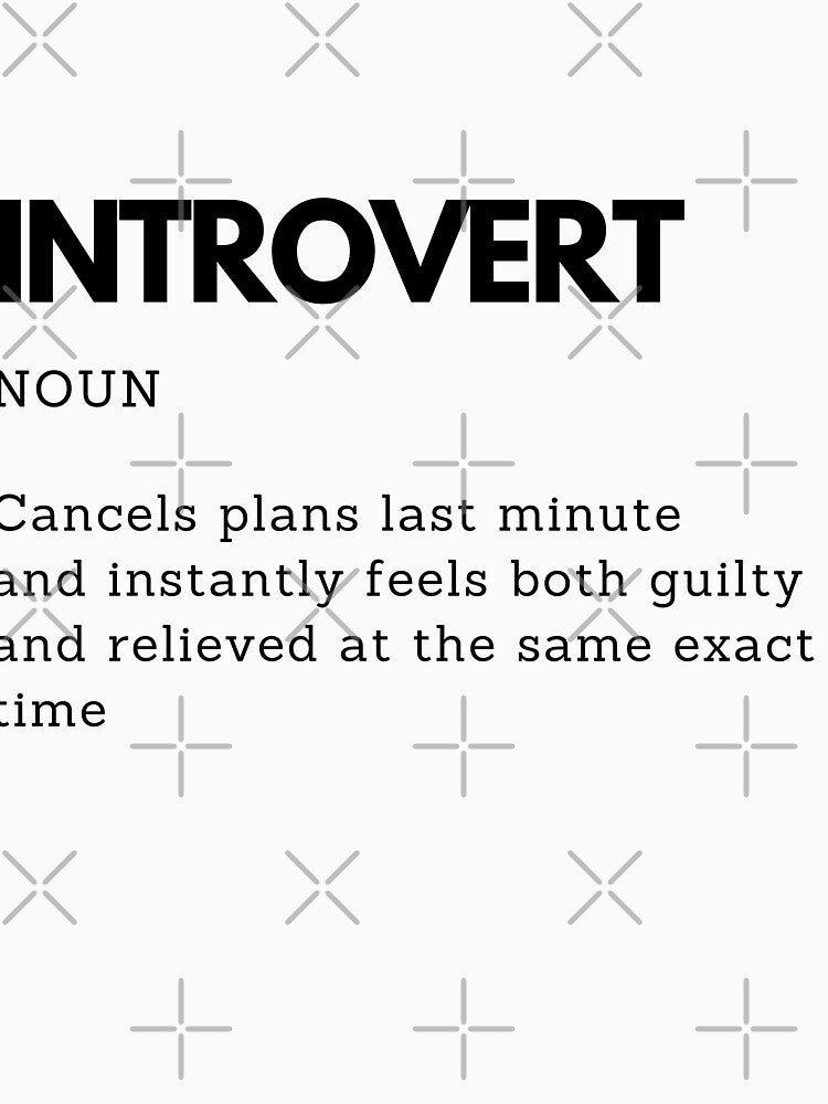 Introvert Mindset Humor Style Definition by PakoArtStudio Unisex , , , Long Sleeve Tee