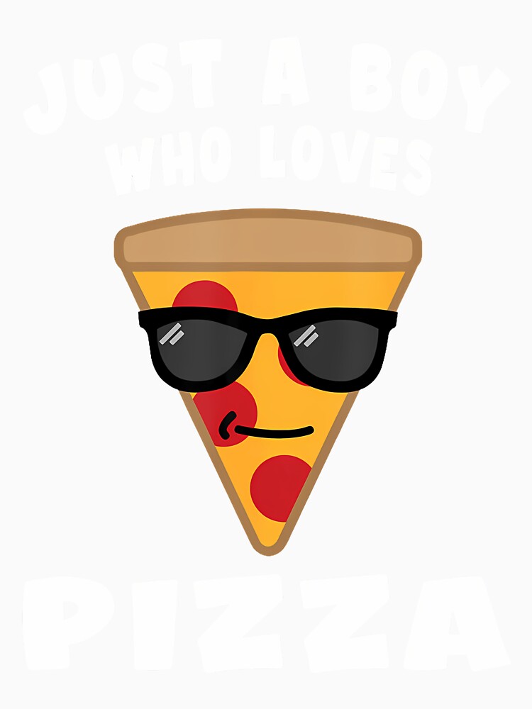 Just A Boy Who Loves Pizza by cordfried3h Unisex , , , Long Sleeve Tee