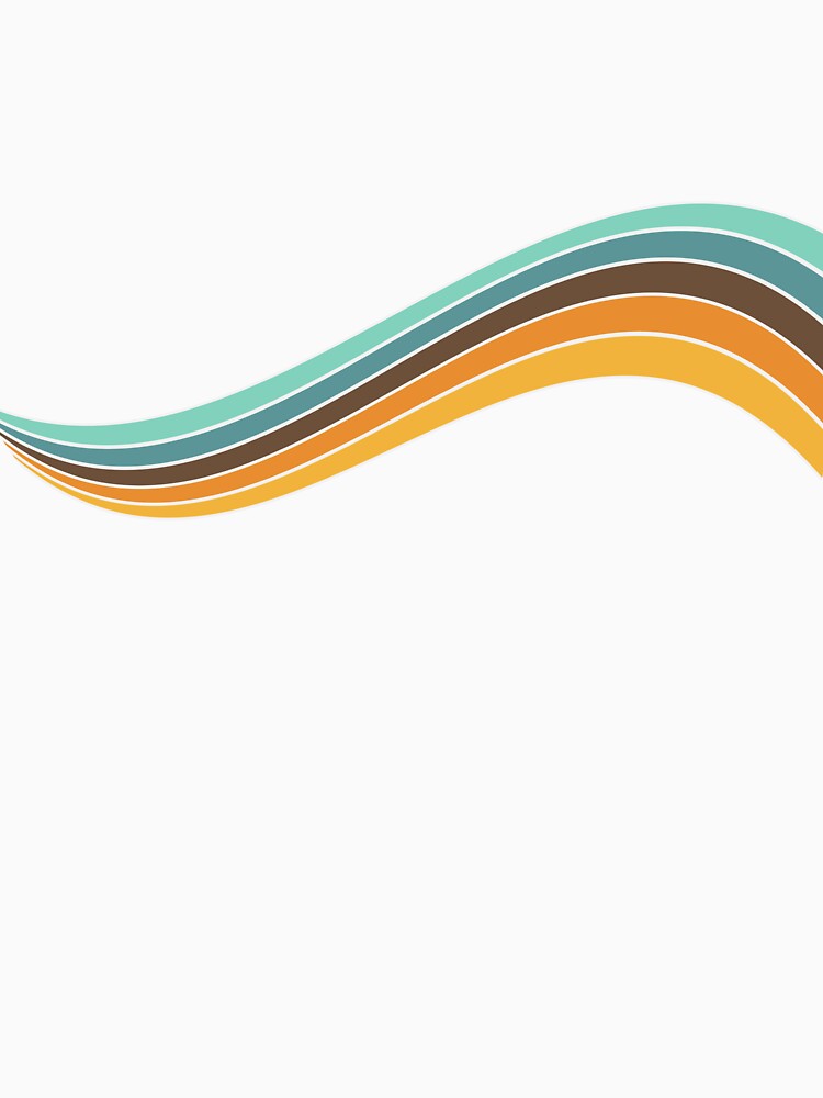 70s Retro Wave Swirl by LisWilliams