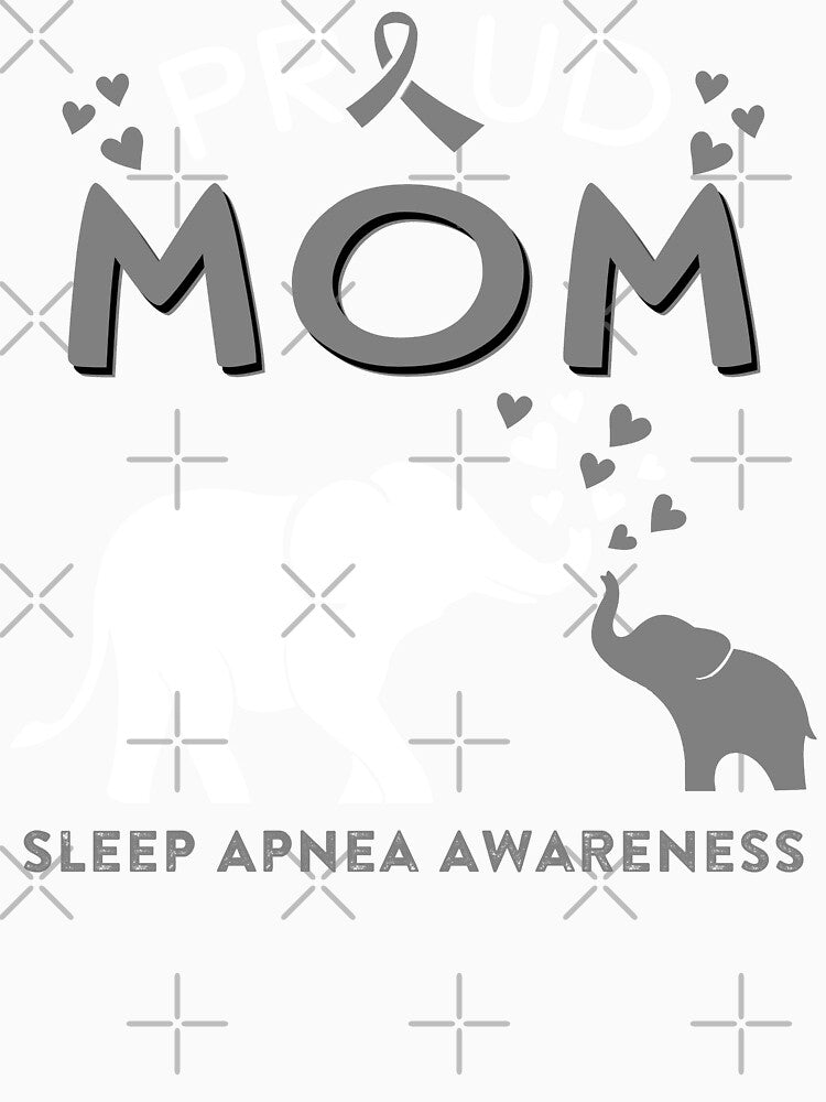 Proud Mom Of A Sleep Apnea Awareness by Adropine Unisex , , , Long Sleeve Tee