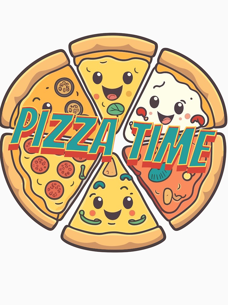 Any Time is Pizza Time! by LuxindaSwirl Unisex , , , Long Sleeve Tee