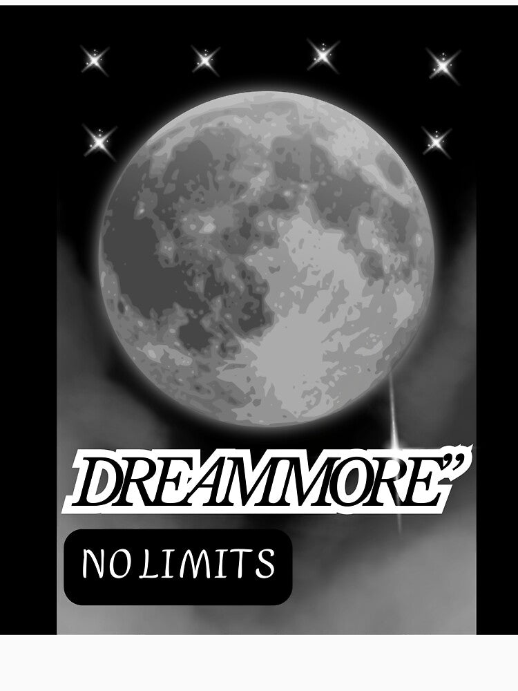 Full Moon Aesthetic – Dream More, No Limits by KadyMaison Unisex , , , Long Sleeve Tee