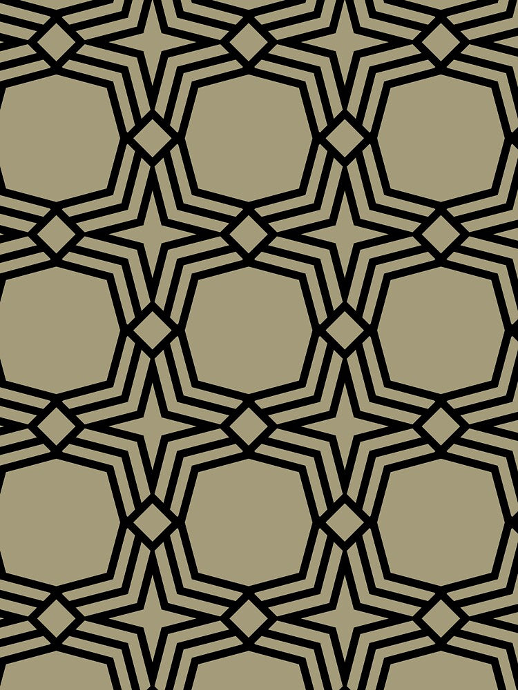 Warm Taupe and Black Star Geometric Shape Pattern Pairs Dulux 2022 Popular Colour Calming Meadow - Color Trends by ColorOfTheYears