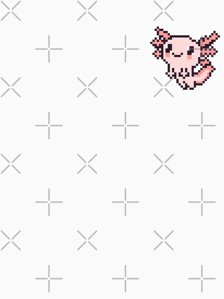 Pixel Art Axolotl by uxcomshop Unisex , , , Long Sleeve Tee