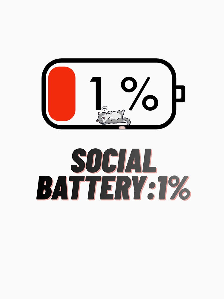 Social battery by TylerKnox Unisex , , , Long Sleeve Tee