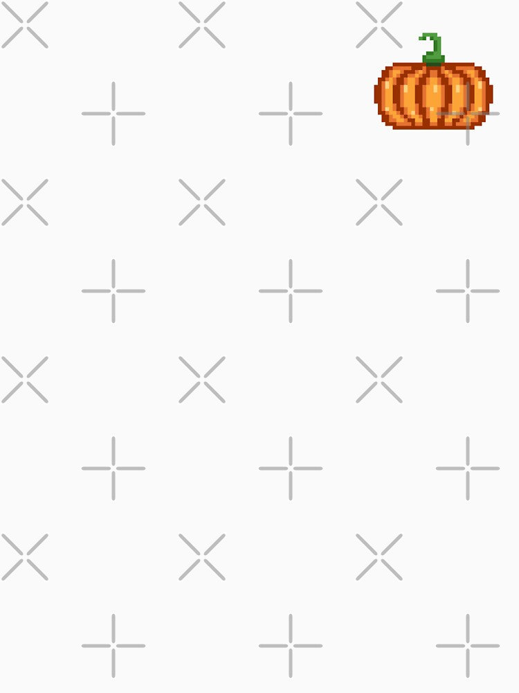Pumpkin Pixel Art by micaroline Unisex , , , Long Sleeve Tee