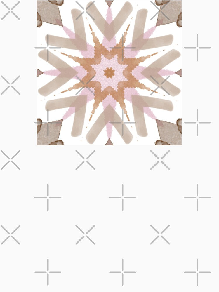 Neutral Boho Watercolor Pattern 1 Pink And Brown by QuestingPixel
