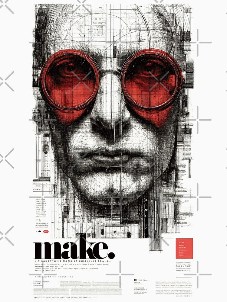 Make. Modernist Architecture Poster – Minimal Urban Facade by Gaviani Design Studio