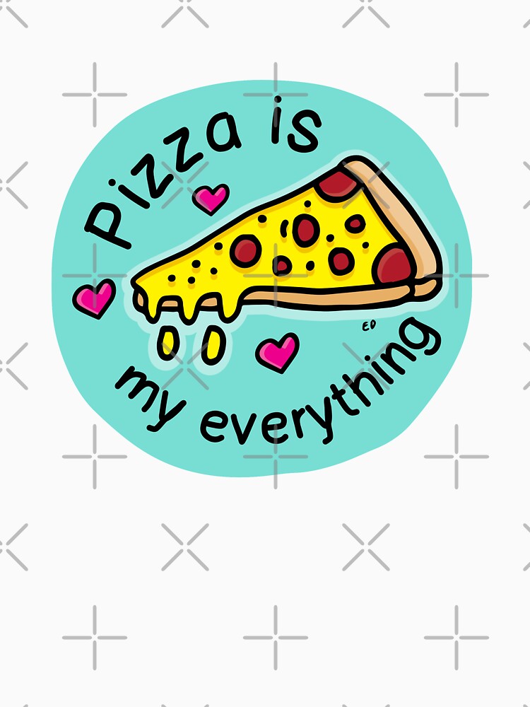 Pizza is my everything by happysketchy Unisex , , , Long Sleeve Tee