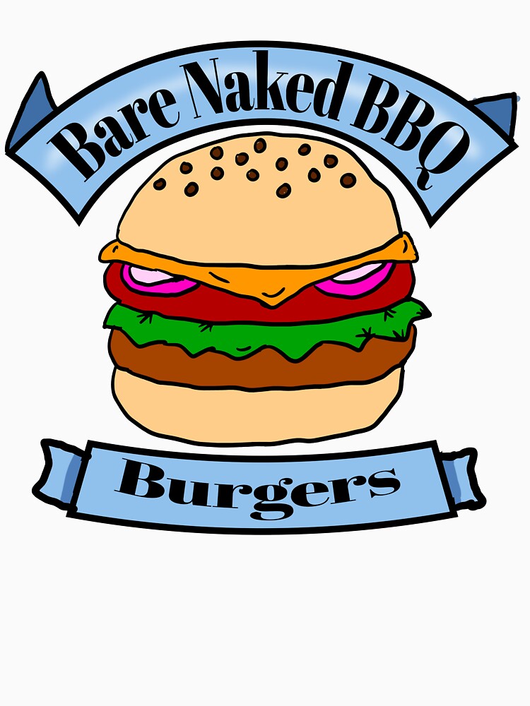 Bare Naked BBQ Burgers by Eric-A-Allen Unisex , , , Long Sleeve Tee