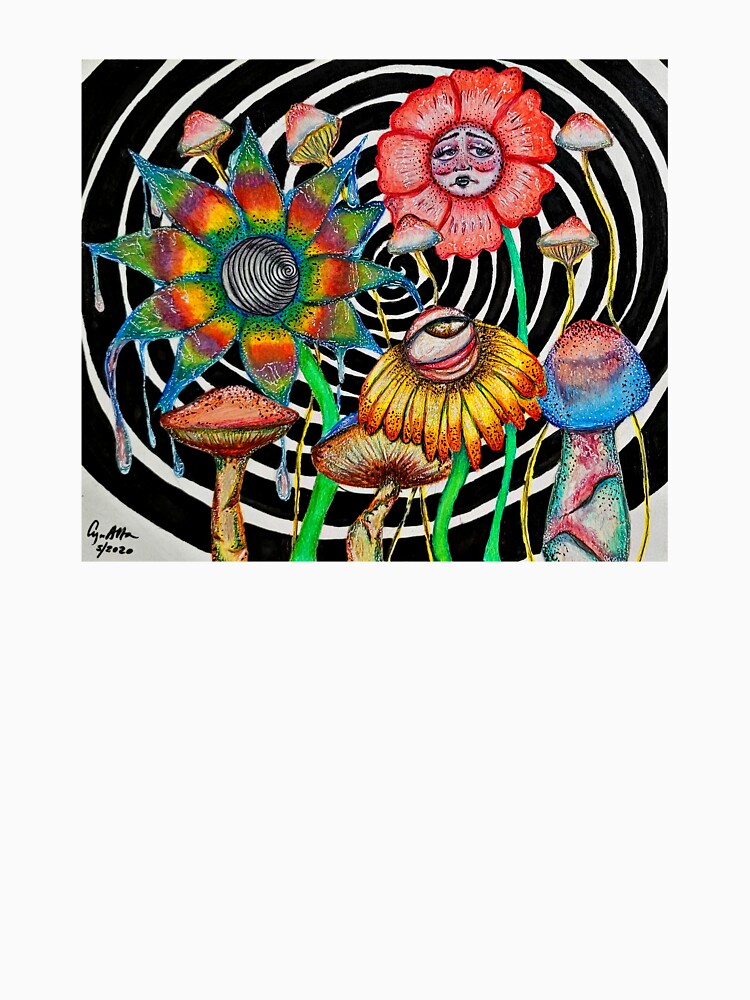 Psychedelic Garden by whimsicalcyn
