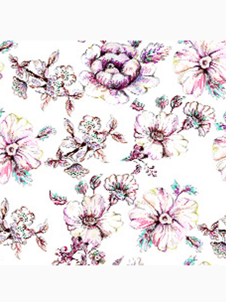 flower pattern design by Rimscollection Unisex , , , Long Sleeve Tee