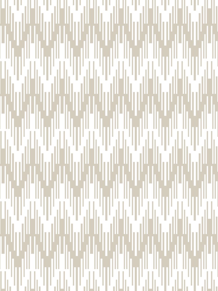 Beige and White Striped Chevron Ripple Pattern Pairs DE 2022 Trending Color Bay Salt DET642 by ColorOfTheYears