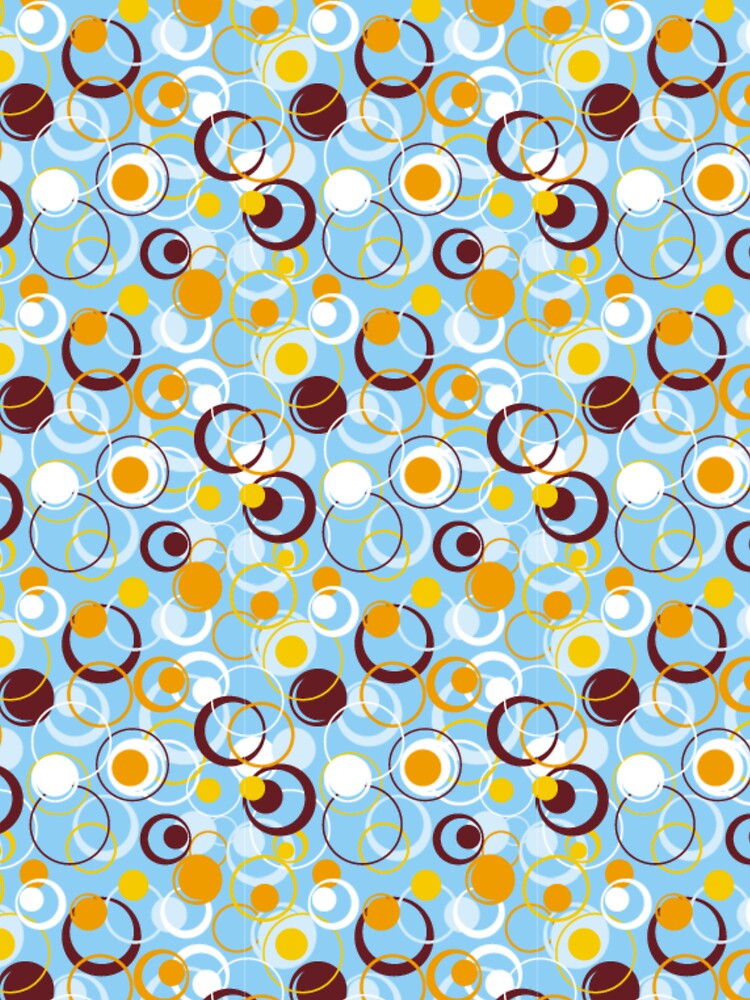 Stylish And Elegant Pattern, With Golden, Brown And White Circles by The-Fantasy Unisex , , , Long Sleeve Tee