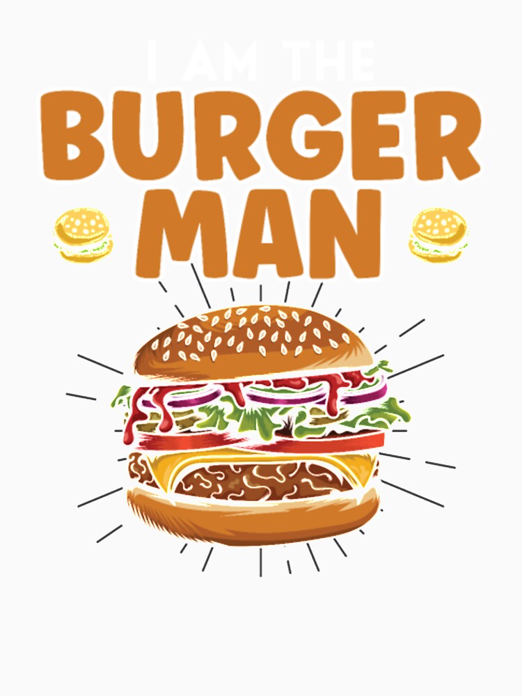 The Burger Man by ClamenTaon Unisex , , , Long Sleeve Tee