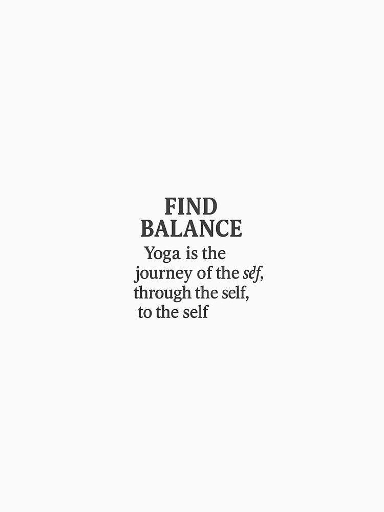Title: Find Balance by Fitnessandyoga