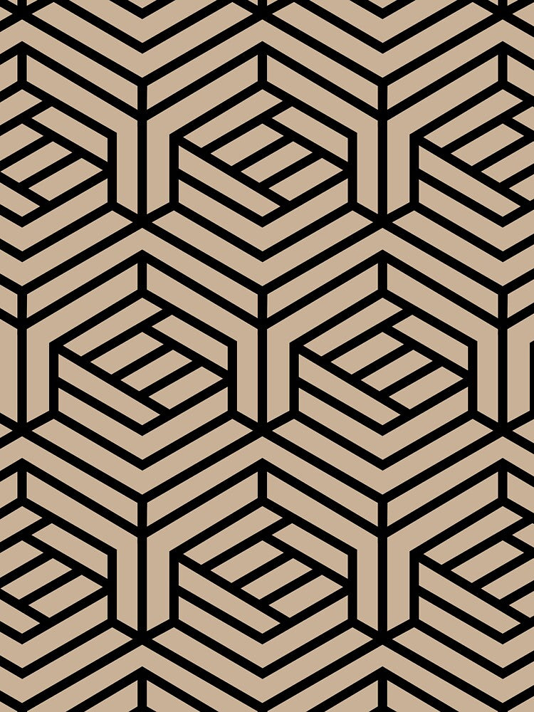 Brown Black Modern Cube Geometric Shape Pattern 2022 Color Trends Behr Basswood MQ2-46 - Trending Colours by ColorOfTheYears