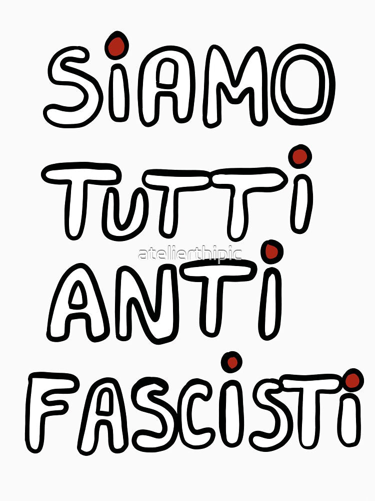 We are all antifascists by atelierthipic Unisex , , , Long Sleeve Tee