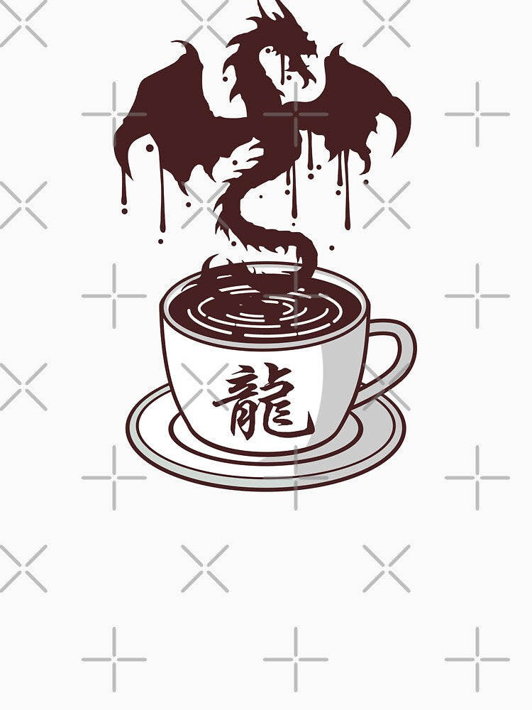 Dragon Coffee by VibrantGifts Unisex , , , Long Sleeve Tee