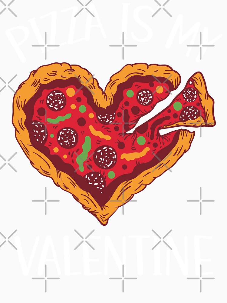 Pizza Is My Valentine by OnepixArt Unisex , , , Long Sleeve Tee