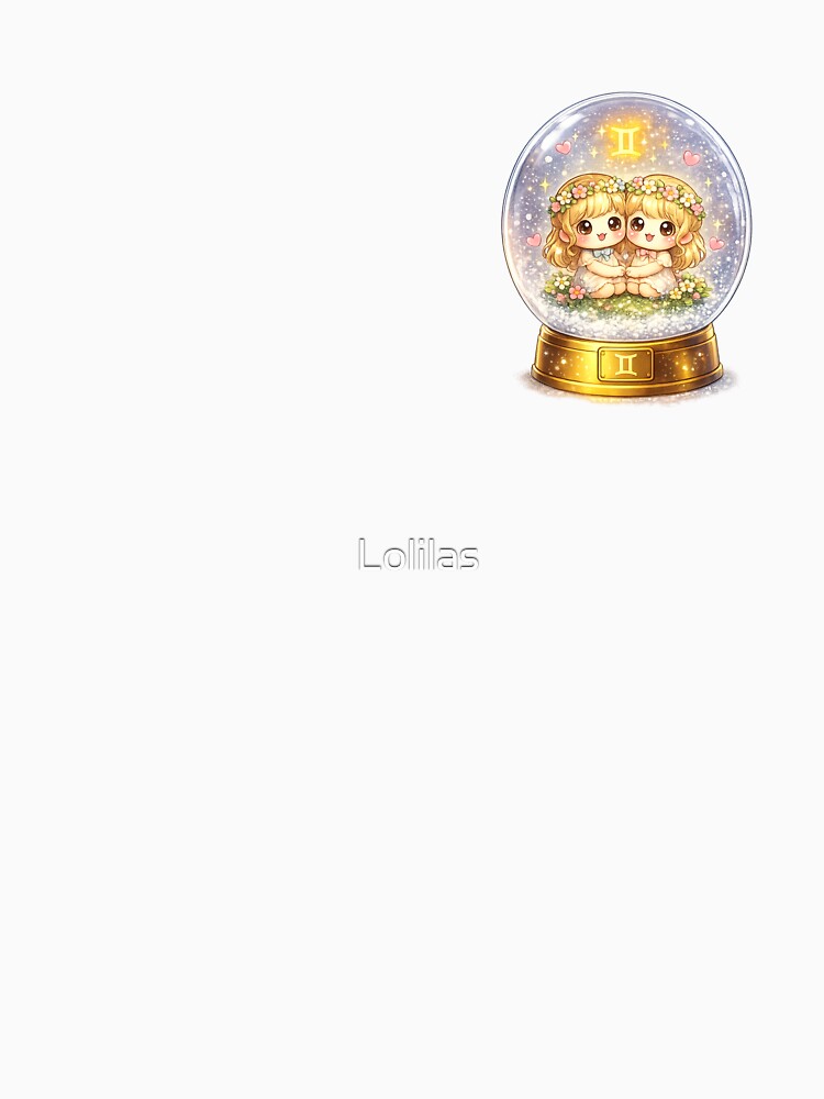 Kawaii Gemini in a Snow Globe by Lolilas