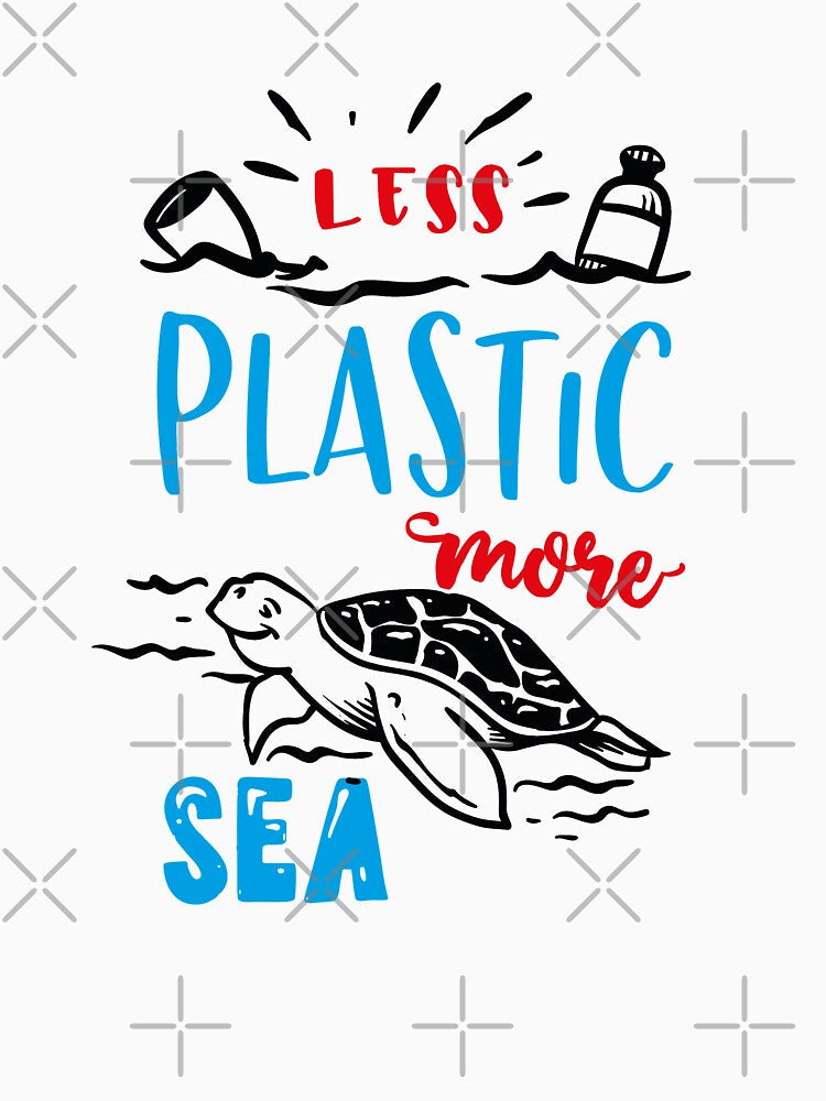 Less plastic more sea ☆ féminin by ILYASLAM Unisex , , , Long Sleeve Tee