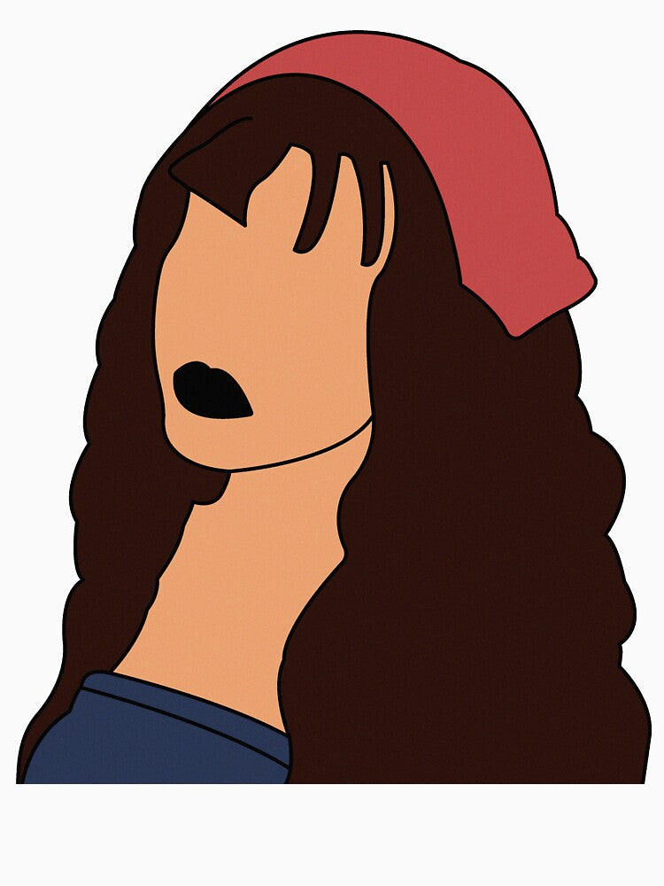 Minimalist Feminine Portrait - Red Headband by newera-lineart