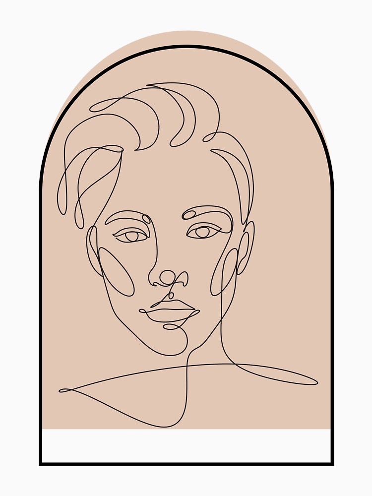 man portrait line art by ARTX4ART