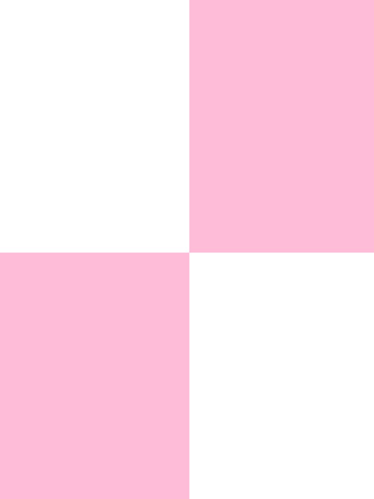Quarters - White and Cotton Candy Pink by JustPatterns2 Unisex , , , Long Sleeve Tee