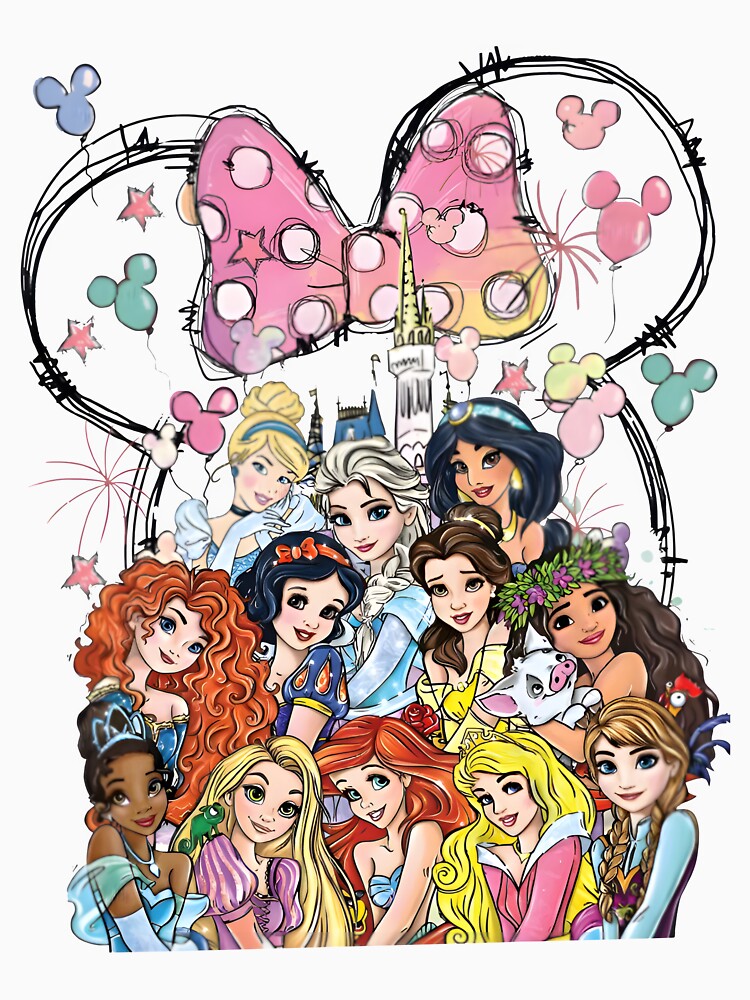 Fairytale Princess Friends Castle by rexhepchixran Unisex , , , Long Sleeve Tee