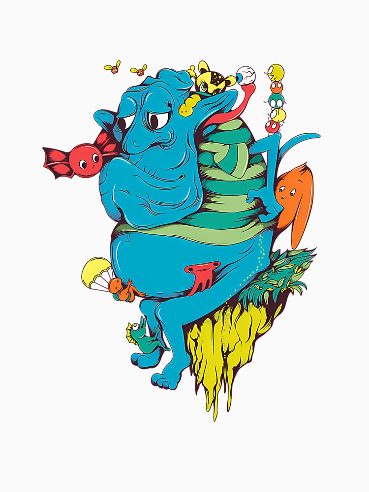 Cartoon Monster by raifordlyssa Unisex , , , Long Sleeve Tee