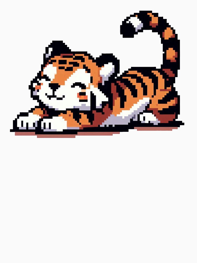 Pixel Tiger Paws by Shadowshop07 Unisex , , , Long Sleeve Tee