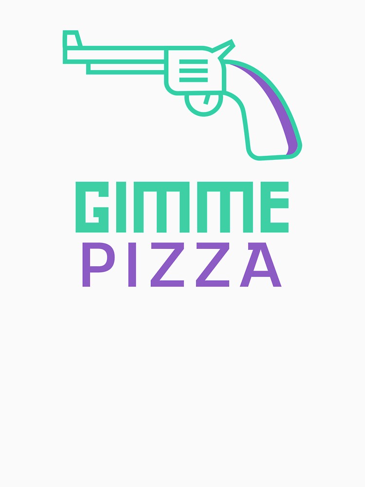 Gimme Pizza! Funny design for pizza lovers by Balkanfood Unisex , , , Long Sleeve Tee