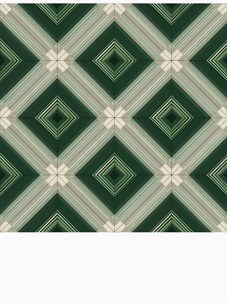 Modern Green Tartan Diamond Geometric Throw Pillow – Minimalist Plaid Pattern for Cozy Home Decor by FestivityFinds