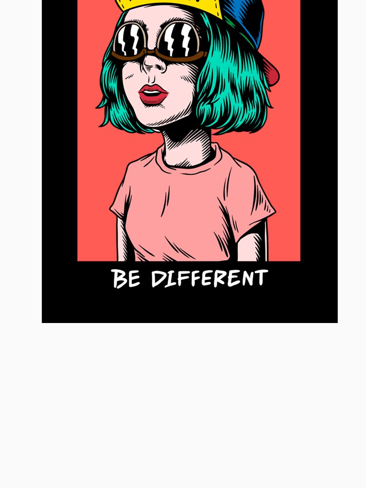 Be Different Cool Girl Premium by DemarcKassulke Unisex , , , Long Sleeve Tee