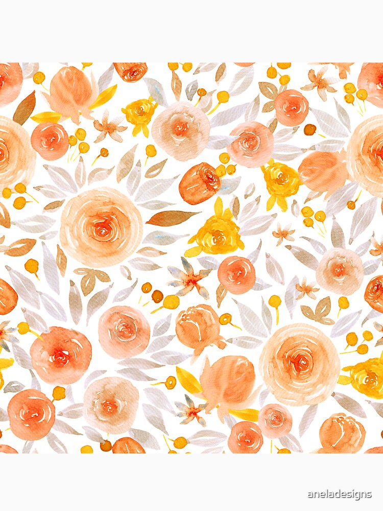 Soft and Delicate Watercolor Roses and Flowers by aneladesigns Unisex , , , Long Sleeve Tee