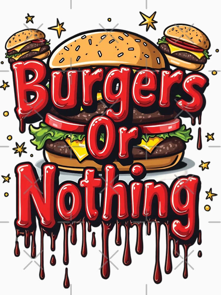 Burger Or Nothing by PaintedPixels01 Unisex , , , Long Sleeve Tee