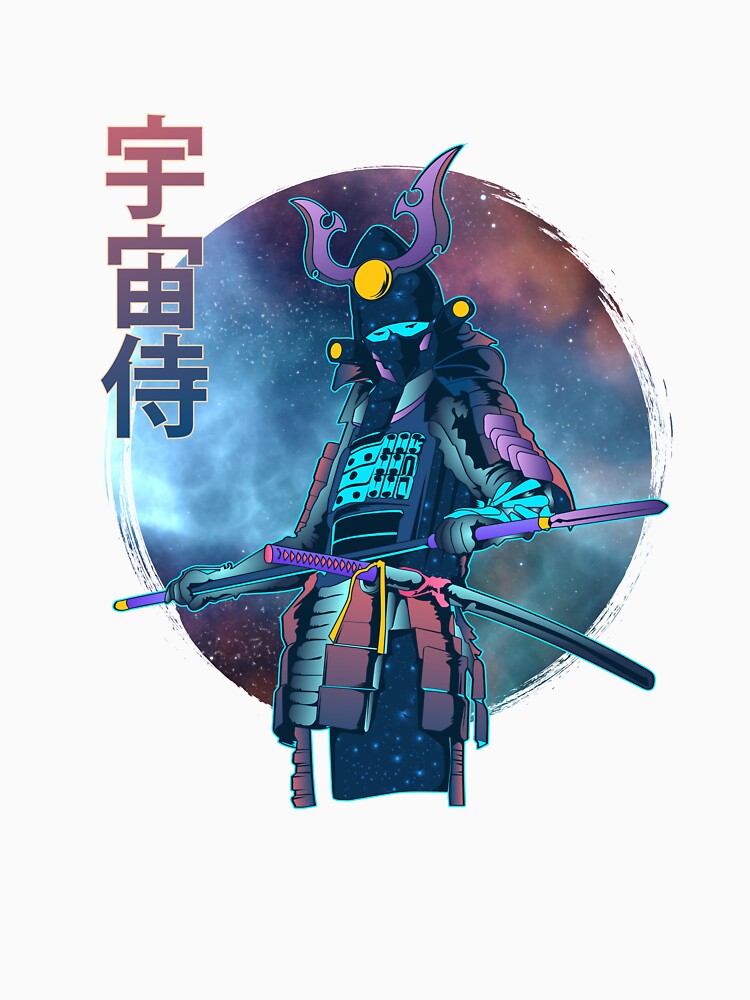 Space Samurai by Astrovada Unisex , , , Long Sleeve Tee