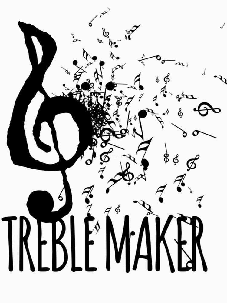 Treble Maker Music Pun by fickelellrunp Unisex , , , Long Sleeve Tee