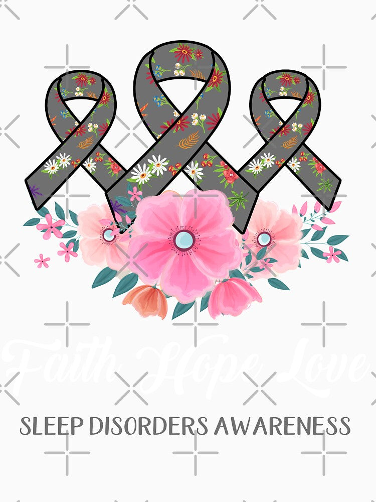 Faith Hope Love Sleep Disorders Awareness by frechettee Unisex , , , Long Sleeve Tee