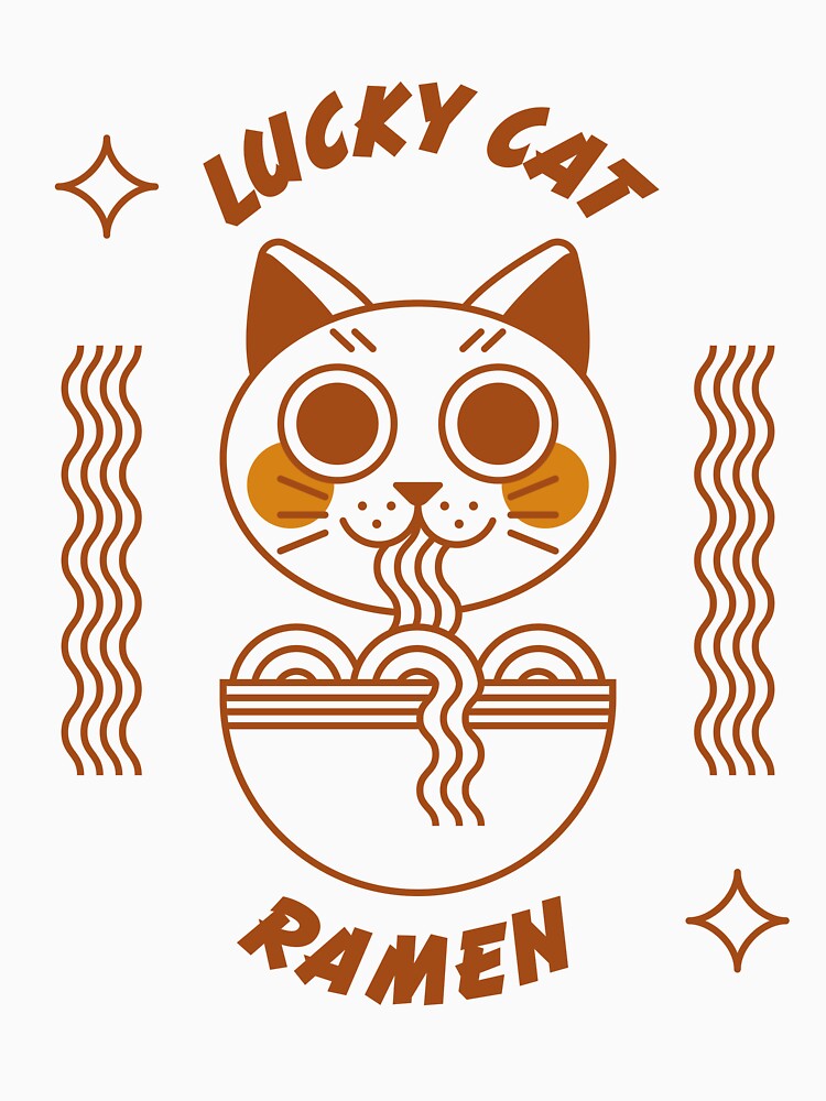 Lucky Cat Ramen by geeksarecoolco Unisex , , , Long Sleeve Tee