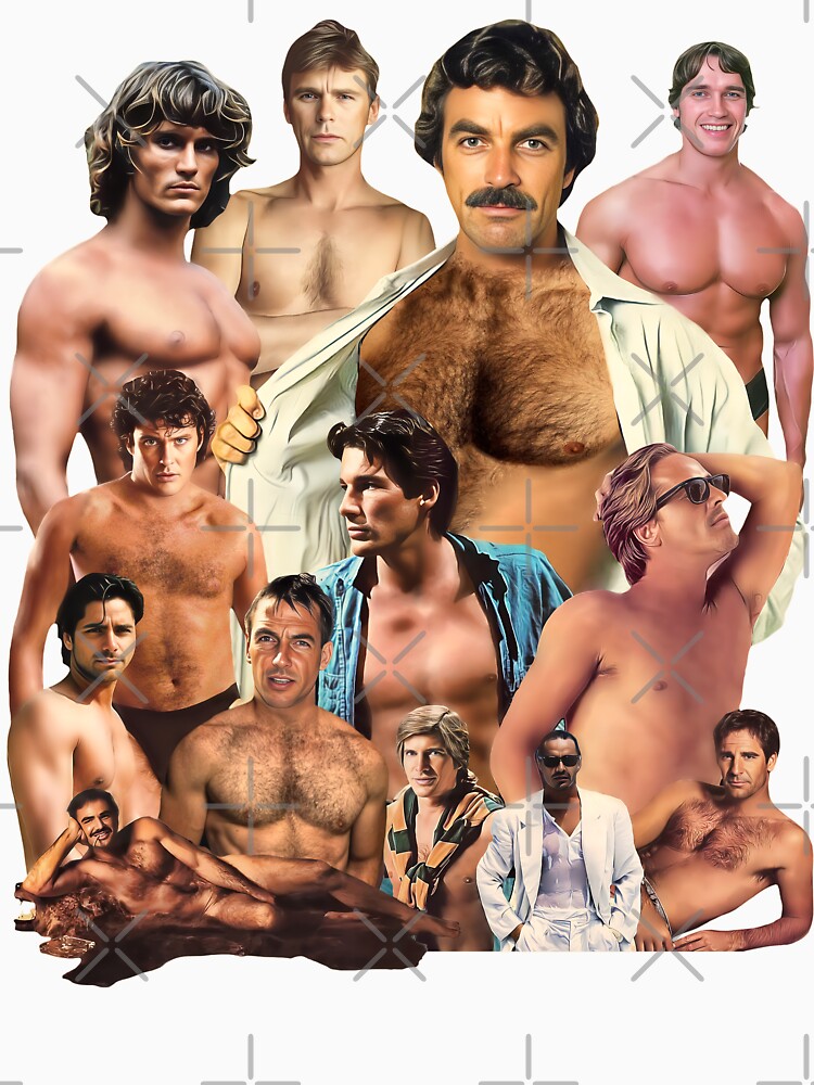 Vintage Hunks of the 80s by ourkid Unisex , , , Long Sleeve Tee