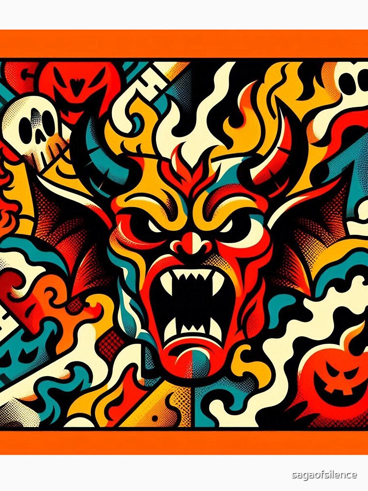 Scary Halloween - Ugly Sweater Art - 009 by sagaofsilence